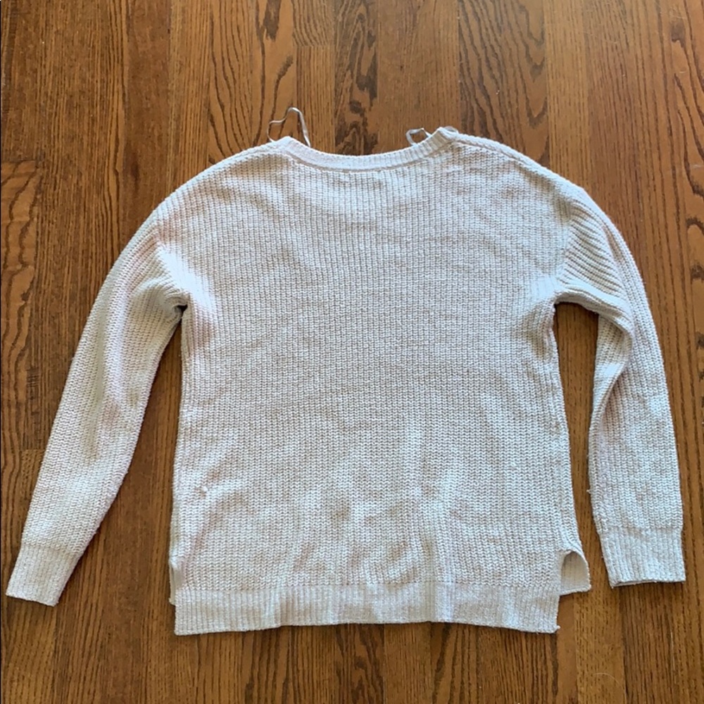 Tan basic sweater - Picture 3 of 3